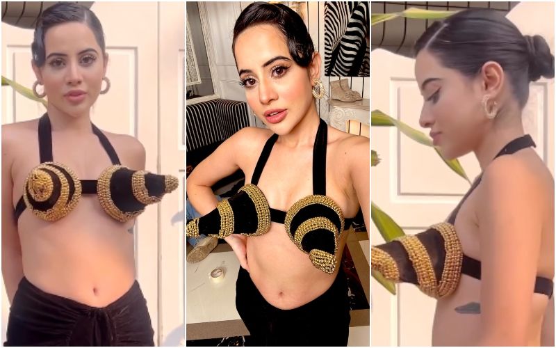 Uorfi Javed Get Brutally TROLLED For Wearing A Conical Bralette; Netizens Say, ‘Local Mei Jagah Banane Ki Ninja Technique’- Watch VIDEO