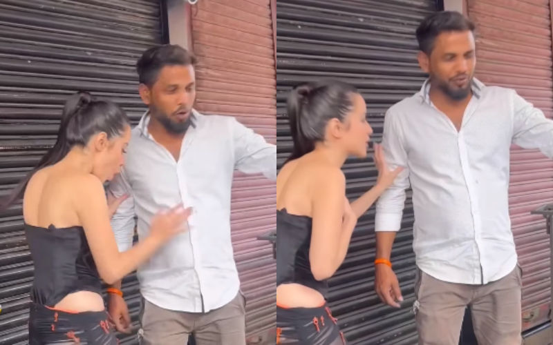 Urfi Javed BRUTALLY TROLLED After She Trips On A Man While Posing; Angry Netizens Say, ‘Itna Over Acting Nai Karne Ka’-See VIDEO