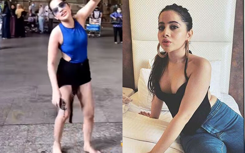 Urfi Javed Gets TROLLED After She Was Spotted Without Footwear At Airport; ‘Chappal Bhi Nhi Pehni Itni Gareebi’-VIDEO Inside