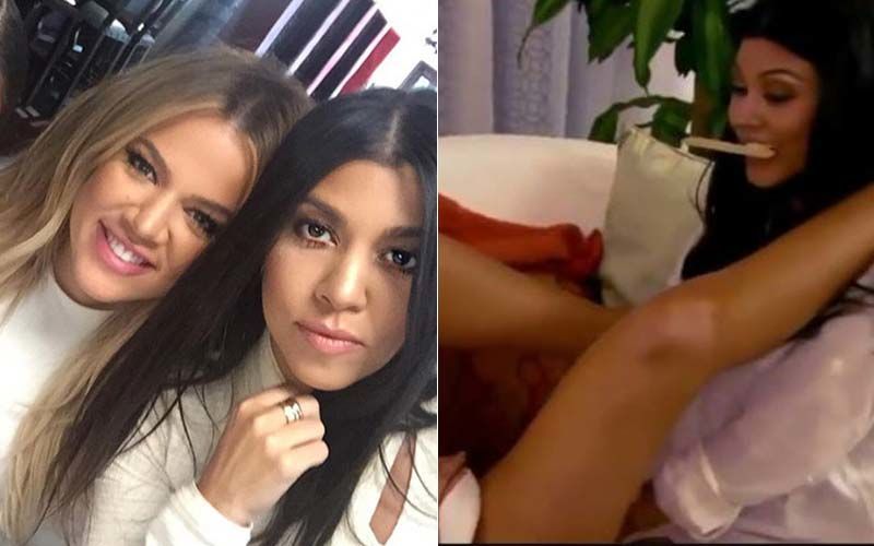 Kourtney Kardashian Gives Khloe Kardashian A Brazilian Wax, Has Khloe Tragically Laughing Out In Extreme Pain-WATCH