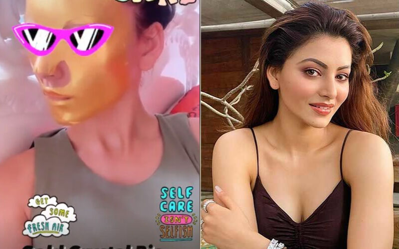Say, WHAT! Urvashi Rautela Pampers Herself With 24K Pure Gold Crystal Japanese Face Mask Worth Whopping Rs 4 Lakh; See PHOTO