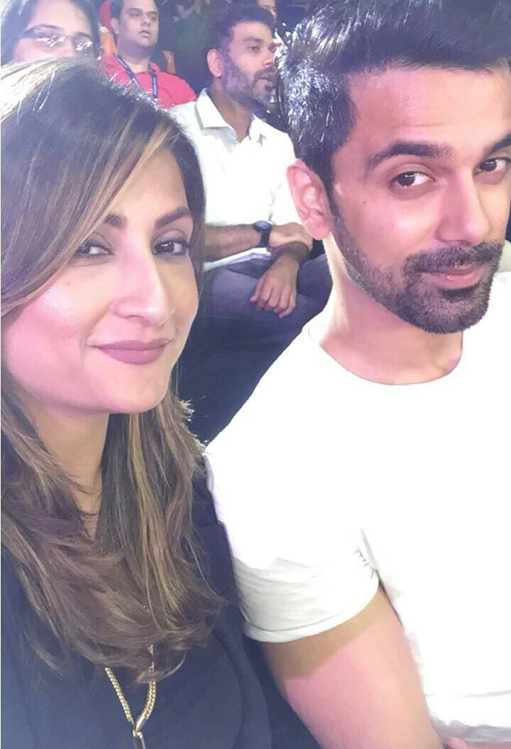 urvashi dholakia and anuj sachdeva at pro kabaddi league