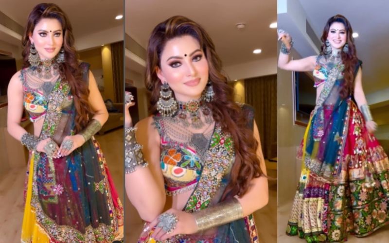 Urvashi Rautela Stuns In A Multi-Coloured Chanya Choli Worth Rs 5 Lakh, Leaves Fans Gushing- Photos Inside