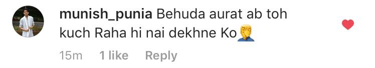 user commenting on mallika age