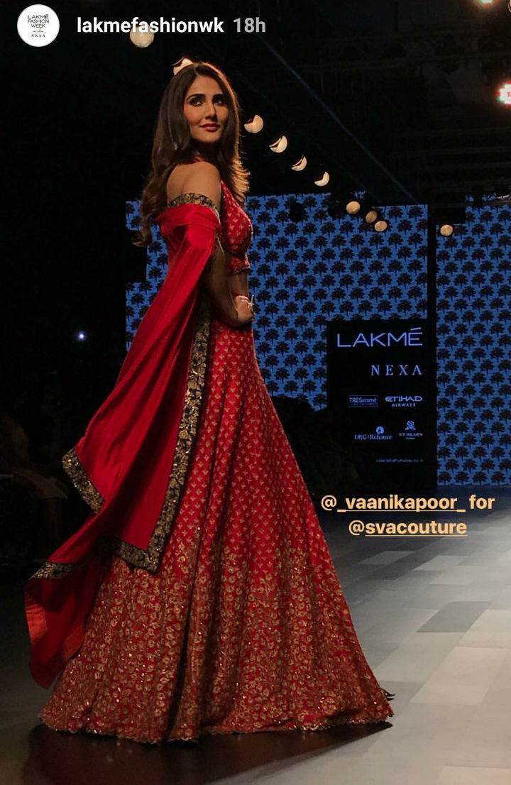 vaani kapoor at lakme fashion week 2017