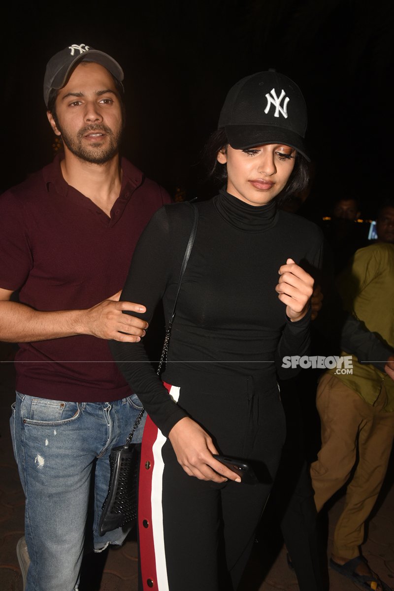 varun dhawan escorts october co star banita sandhu