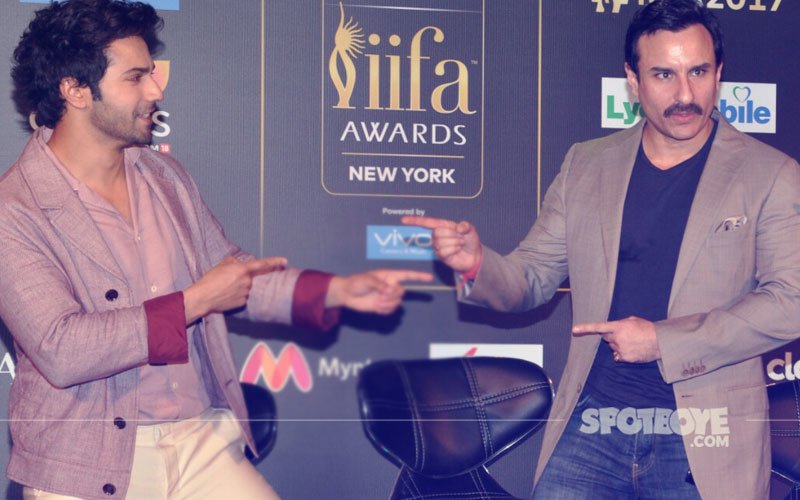 Varun Dhawan & Saif Ali Khan At IIFA 2017 Media Meet