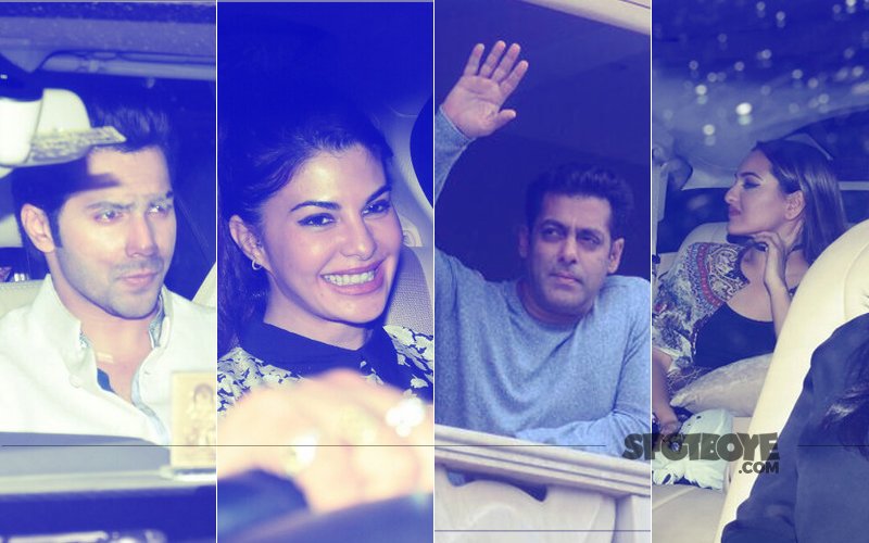 Salman Khan’s EID Bash: Varun Dhawan, Jacqueline Fernandez, Sonakshi Sinha Celebrate With The Khan-daan
