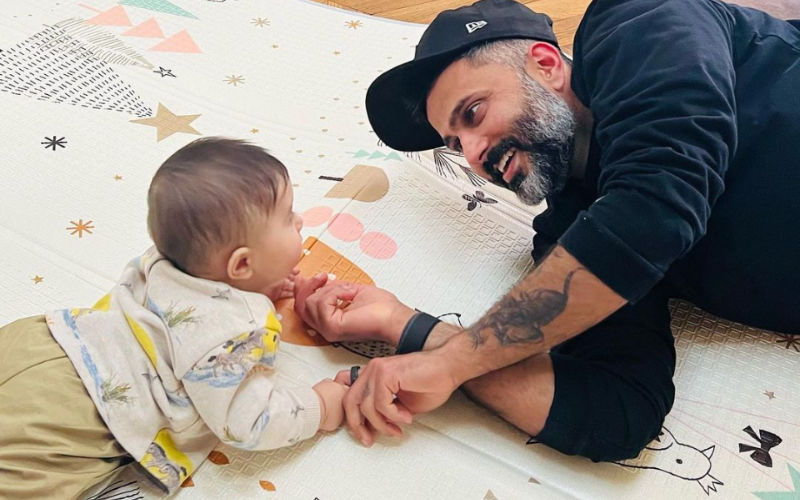 FIRST PICTURE Of Sonam Kapoor’s Son Vayu Out; Little Boys Looks Adorable While Playing With Father Anand Ahuja On The Floor!