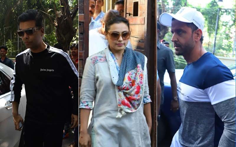 Veeru Devgan Demise: Karan Johar, Rani Mukerji, Hrithik Roshan Meet Ajay-Kajol To Offer Condolences