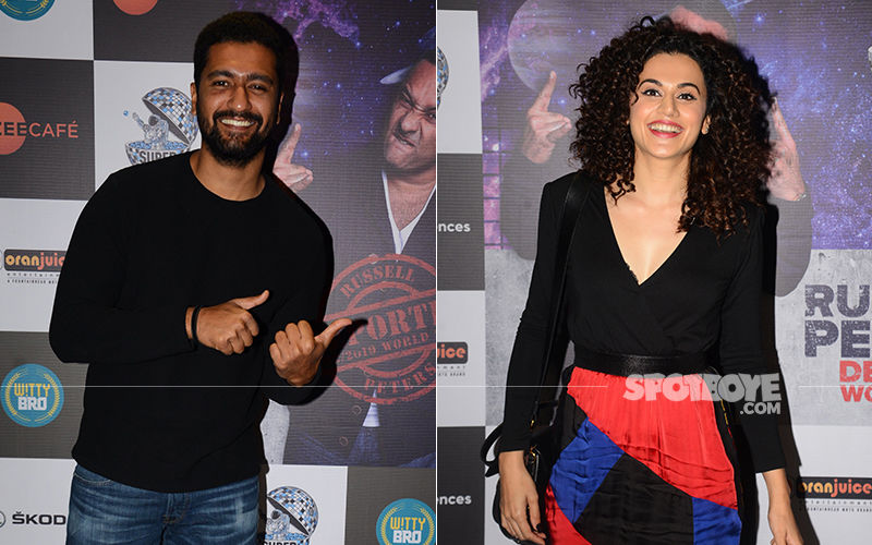 Vicky Kaushal, Taapsee Pannu Attend Russell Peter's Comedy Show