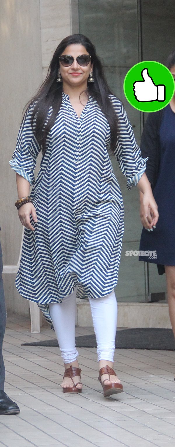 vidya balan snapped post dubbbing session in bandra