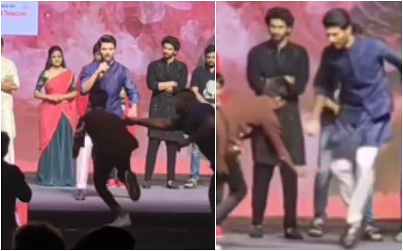 Vijay Deverakonda Gets Startled As A Fans Rushes To Touch His Feet; Concerned Netizens Say, ‘What Is This Behaviour’- WATCH