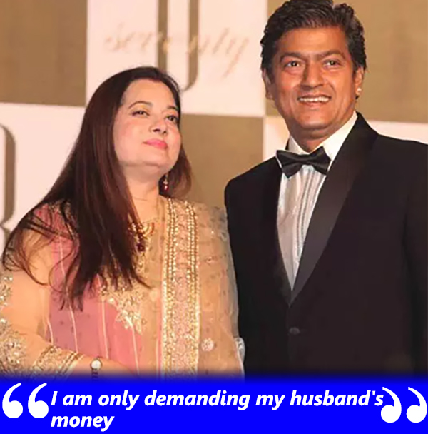 vijayta pandit claims for her husband aadesh shrivastavas money