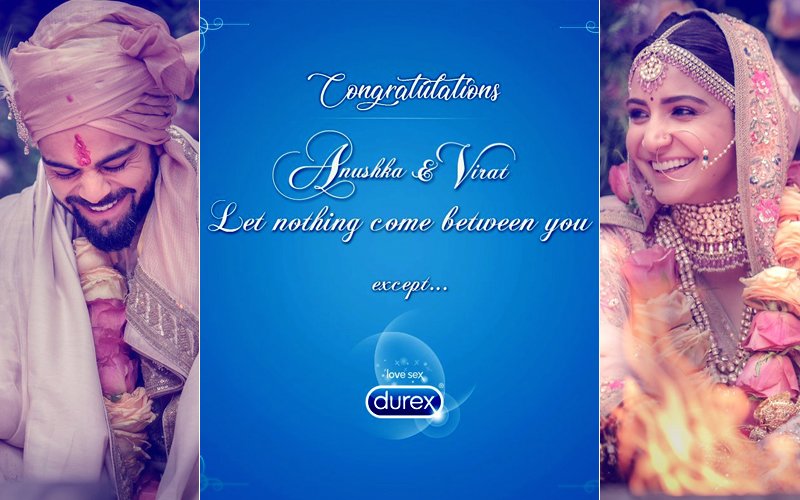 A Condom Company Has A Special Message For Virat Kohli & Anushka Sharma