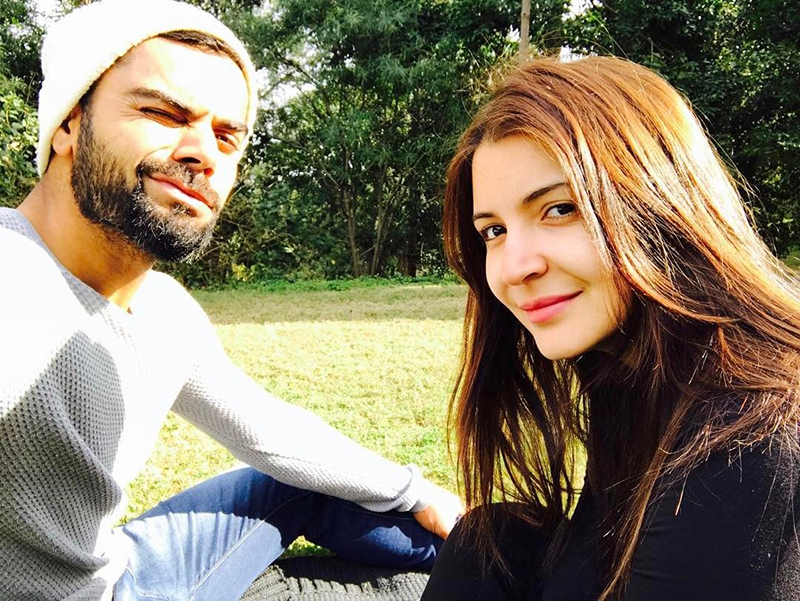 virat kohli and anushka sharma take a selfie