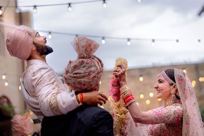 virat kohli and anushka sharma wedding pictures