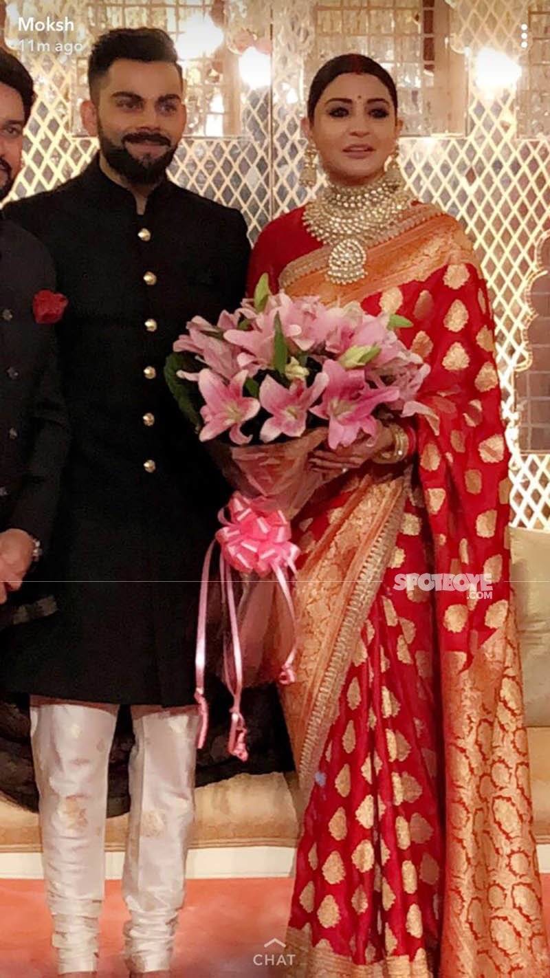 virat kohli and anuska sharma wedding reception