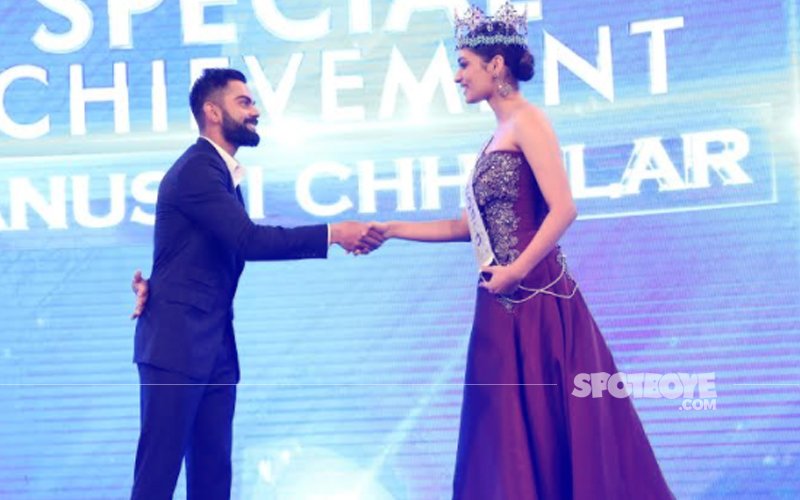 When Miss World 2017 Manushi Chhillar Met Indian Cricket Team Captain Virat Kohli