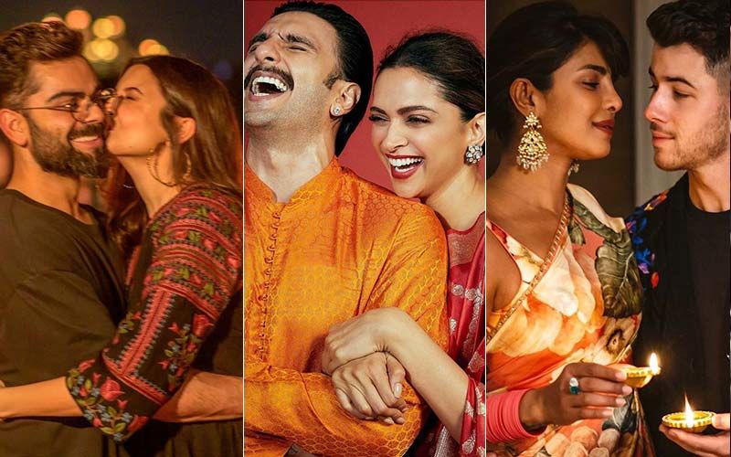 Diwali 2020: Virat Kohli-Anushka Sharma's Celebrations Have A Sanitizer Twist, Deepika Padukone-Ranveer Singh Look Lovely, Priyanka Chopra-Nick Jonas Celebrate In London - PICS