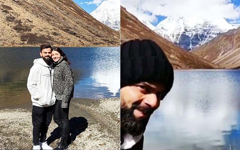 Anushka Sharma Appreciates ‘God’s Creation’ Virat Kohli As He Photobombs A Beautiful View Of The Himalayas-VIDEO