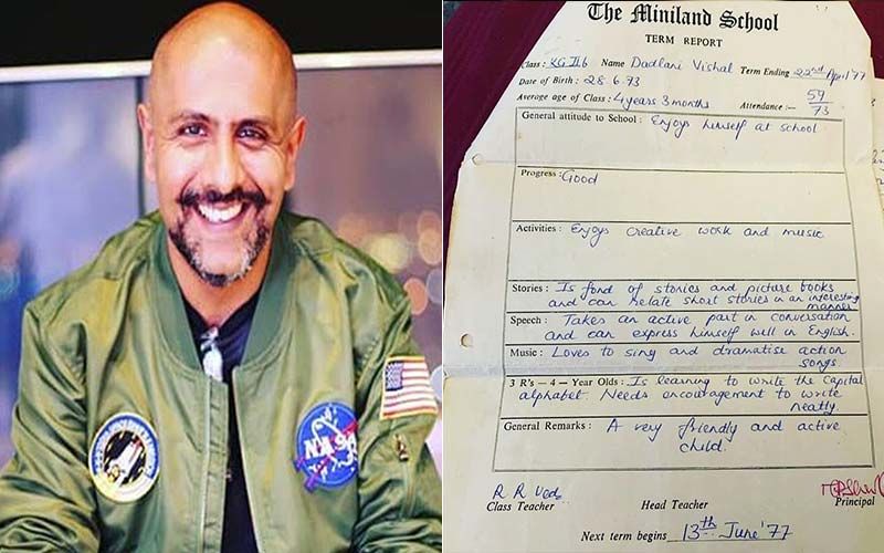 Want To Know What Vishal Dadlani's Standard 4 Report Card Says? Read Inside