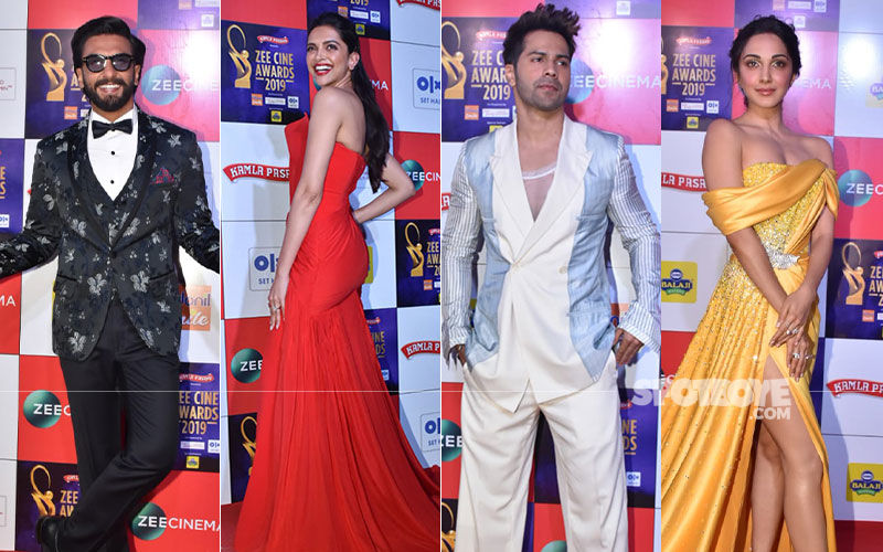 Zee Cine Awards 2019: Ranveer Singh, Deepika Padukone, Varun Dhawan, Kiara Advani And More Celebs’ Red Carpet Look